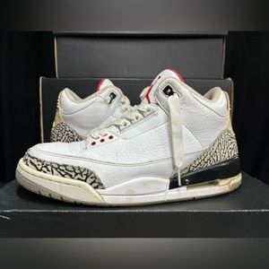 2011 white cement 3 | Size 8.5 Mens Nike Air Jordan 3 Basketball shoes